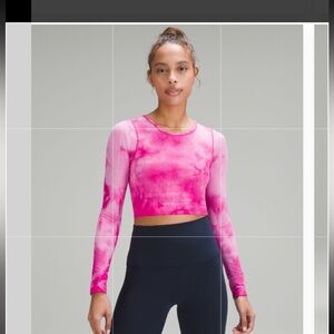 NWT LULULEMON athletica Vibrant Pink Crop Top